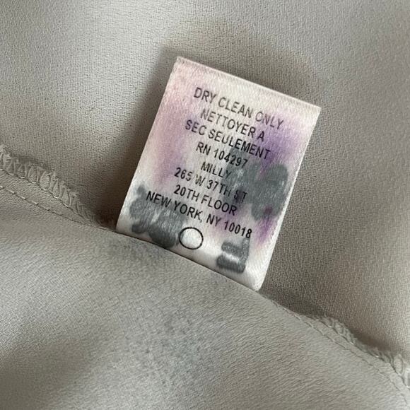 Vintage 90s / Y2K‎ Milly Sheer Tank Top Gray // Size 10 Medium - Picture 5 of 7